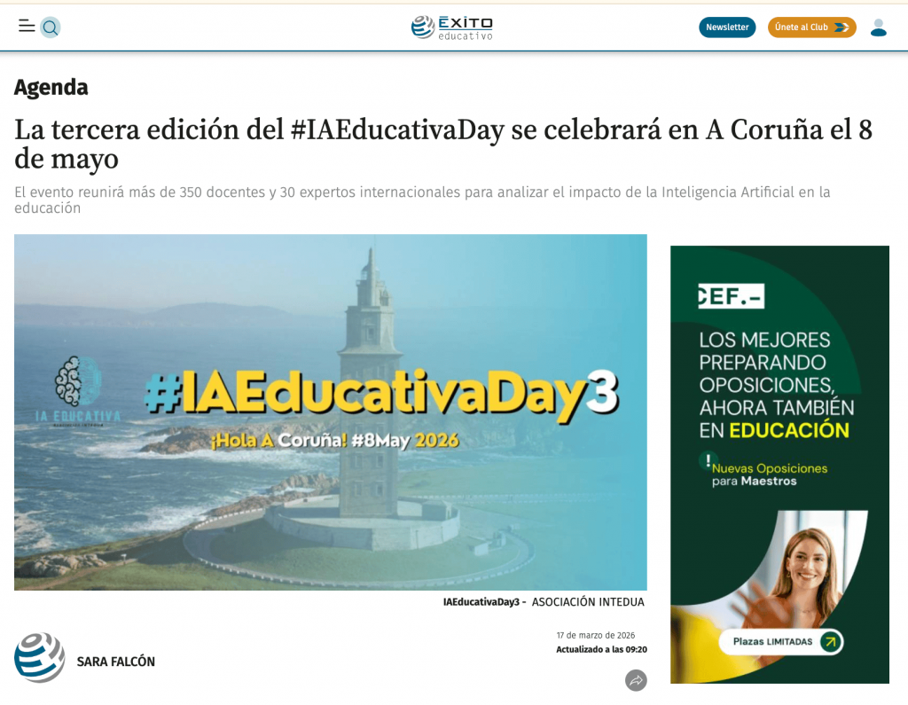 Publicación en ExitoEducativo